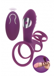 Фиолетовая эрекционная вибронасадка Halo Halo C-Ring Sleeve - Toy Joy - в Бийске купить с доставкой