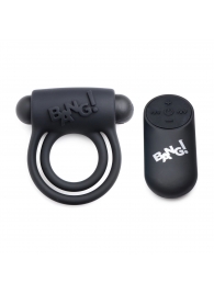 Черное эрекционное виброкольцо 28X Remote Control Vibrating Cock Ring   Bullet - XR Brands - в Бийске купить с доставкой