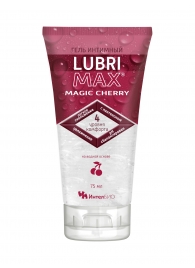 Интимный гель-смазка на водной основе Lubrimax Magic Cherry - 75 мл. - ИнтелБИО - купить с доставкой в Бийске