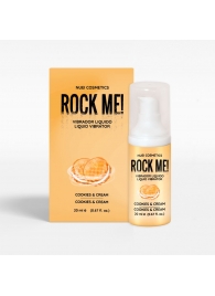 Жидкий вибратор Nuei Rock Me! с ароматом печенья и сливок - 20 мл. - Nuei cosmetics - купить с доставкой в Бийске