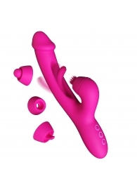 Розовый вибратор-кролик G Spot Ultra - 26,5 см. - Amovibe