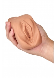 Маструбатор-вагина с вибрацией Soft   Wet Renata Realistic Tan Masturbator - Blush Novelties - в Бийске купить с доставкой