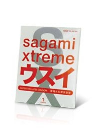 Ультратонкий презерватив Sagami Xtreme SUPERTHIN - 1 шт. - Sagami - купить с доставкой в Бийске