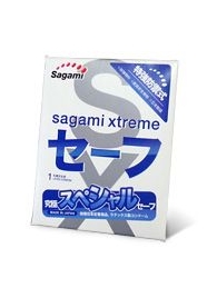 Презерватив Sagami Xtreme Ultrasafe с двойным количеством смазки - 1 шт. - Sagami - купить с доставкой в Бийске