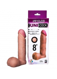 Фаллическая насадка для страпона UNICOCK 8  - 20 см. - LOVETOY (А-Полимер) - купить с доставкой в Бийске