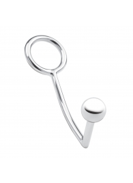 Кольцо на пенис с анальным стимулятором Stainless Steel Anal Hook   Cock Ring - BlueLine - в Бийске купить с доставкой