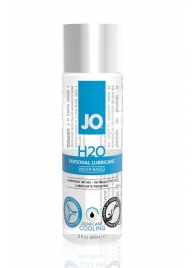 Охлаждающий лубрикант на водной основе JO Personal Lubricant H2O COOLING - 60 мл. - System JO - купить с доставкой в Бийске