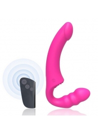 Розовый безремневой страпон Straples Strap-On Dildo - Erokay - купить с доставкой в Бийске