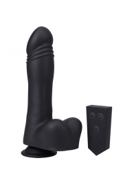 Черная мини-машина на присоске Piston Thruster - Doc Johnson - купить с доставкой в Бийске