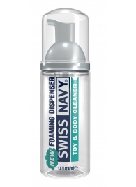 Очищающая пенка для игрушек и тела Toy   Body Cleaner Foamer - 47 мл. - Swiss navy - купить с доставкой в Бийске