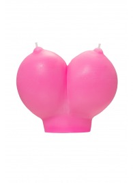 Розовая свеча «Сиськи» - 150 гр. - Pecado - купить с доставкой в Бийске