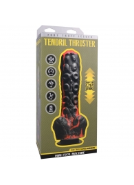 Черно-красная мини-машина на присоске Tendril Thruster - 21,6 см. - Doc Johnson - купить с доставкой в Бийске