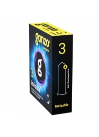 Супертонкие презервативы Ganzo Invisible - 3 шт. - Ganzo - купить с доставкой в Бийске