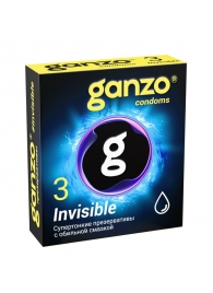 Супертонкие презервативы Ganzo Invisible - 3 шт. - Ganzo - купить с доставкой в Бийске