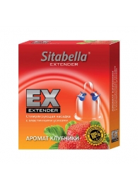 Стимулирующая насадка Sitabella Extender  Клубника - Sitabella - купить с доставкой в Бийске