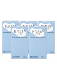 Набор из 5 упаковок ультратонких презервативов Pleasure Lab (по 12 шт.) - Pleasure Lab - купить с доставкой в Бийске