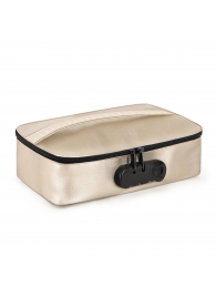 Золотистая сумочка для хранения игрушек Discreet Box - Dorcel - купить с доставкой в Бийске