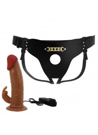 Мужской полый страпон с вибрацией Marion - Baile - купить с доставкой в Бийске