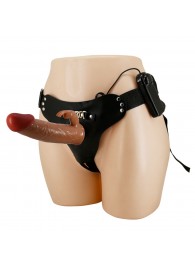 Мужской полый страпон с вибрацией Marion - Baile - купить с доставкой в Бийске