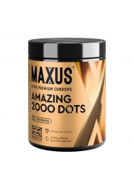 Точечные презервативы MAXUS 2000 Amazing Dots с железным кейсом - 12 шт. - Maxus - купить с доставкой в Бийске
