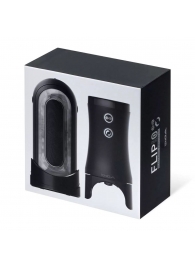 Набор Tenga Flip Zero Electronic Vibrotation: мастурбатор с вибрацией и устройство вращения - Tenga - в Бийске купить с доставкой