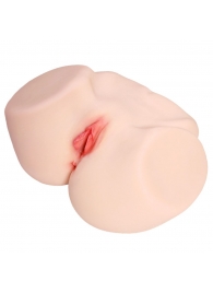 Мастурбатор-полуторс с двойным слоем материала Jenny Onahole Real Vagina - KOKOS - в Бийске купить с доставкой
