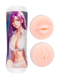 Двусторонний мастурбатор аниме - ротик и вагина - Tokyo Style - в Бийске купить с доставкой