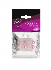 Прозрачная насадка на пенис с цветными шариками - Erowoman-Eroman - в Бийске купить с доставкой