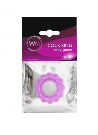 Лиловое эрекционное кольцо с 2 рядами стимулирующих шариков - Erowoman-Eroman - в Бийске купить с доставкой