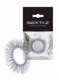 Круглое эрекционное кольцо с «ресничками» - Sextaz - в Бийске купить с доставкой