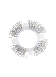 Эластичное кольцо с «ресничками» и 4 шариками - Sextaz - в Бийске купить с доставкой