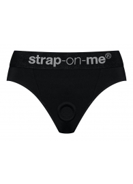 Черные трусики для насадок Heroine Lingerie Harness - size XL - Strap-on-me - купить с доставкой в Бийске
