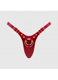 Красный пояс для фиксации насадок Strap-On-Me Leatherette Harness Fabulous - Strap-on-me - купить с доставкой в Бийске