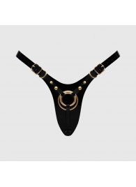 Черный пояс для фиксации насадок Strap-On-Me Leatherette Harness Fabulous - Strap-on-me - купить с доставкой в Бийске