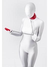 Красный ошейник с подкладкой из меха - ToyFa - купить с доставкой в Бийске