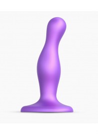 Фиолетовая насадка Strap-On-Me Dildo Plug Curvy size S - Strap-on-me - купить с доставкой в Бийске