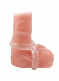 Прозрачное двойное эрекционное кольцо - Sex Expert - в Бийске купить с доставкой