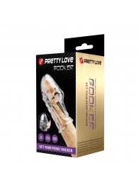 Прозрачная насадка на пенис Booker - 8 см. - Baile - в Бийске купить с доставкой