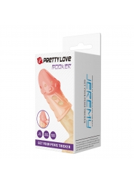 Телесная насадка на пенис Booker - 8 см. - Baile - в Бийске купить с доставкой