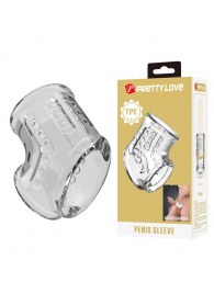 Прозрачная насадка на пенис и мошонку - Baile - в Бийске купить с доставкой