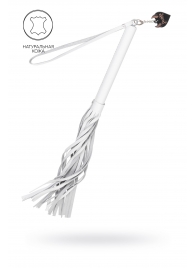 Белая кожаная плеть - 50 см. - Pecado - купить с доставкой в Бийске