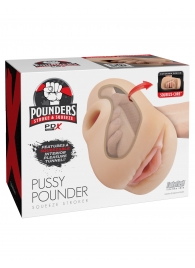 Телесный мастурбатор-вагина Pussy Pounder Squeeze Stroker - Pipedream - в Бийске купить с доставкой