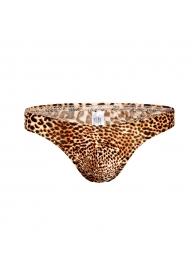 Леопардовые трусы-тонги - Romeo Rossi купить с доставкой