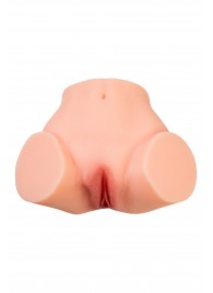 Телесный реалистичный мастурбатор-полуторс с 2 любовными входами - No Name - в Бийске купить с доставкой