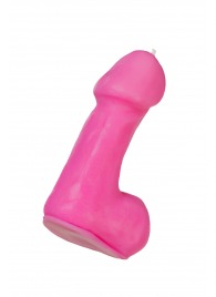 Розовая свеча в форме пениса - 47 гр. - Pecado - купить с доставкой в Бийске