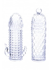 Набор из 2 прозрачных насадок на член Seductive Tickler Sleeves Set - NMC - в Бийске купить с доставкой