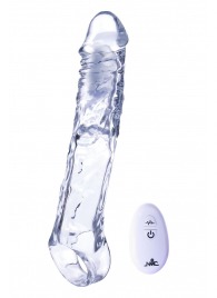 Прозрачная насадка-удлинитель Length Enhancer With Bullet с подхватом - 22,3 см. - NMC - в Бийске купить с доставкой