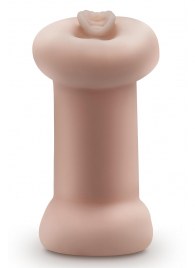 Телесный люминесцентный двусторонний мастурбатор Tasha - Blush Novelties - в Бийске купить с доставкой