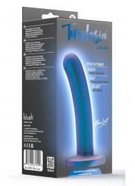 Синяя насадка с гладкой поверхностью Surrender 5.75 Inch Intermediate Pegging Dildo - 14,6 см. - Blush Novelties - купить с доставкой в Бийске