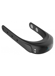 Черное эрекционное виброкольцо на ремешках - Boys of Toys - в Бийске купить с доставкой